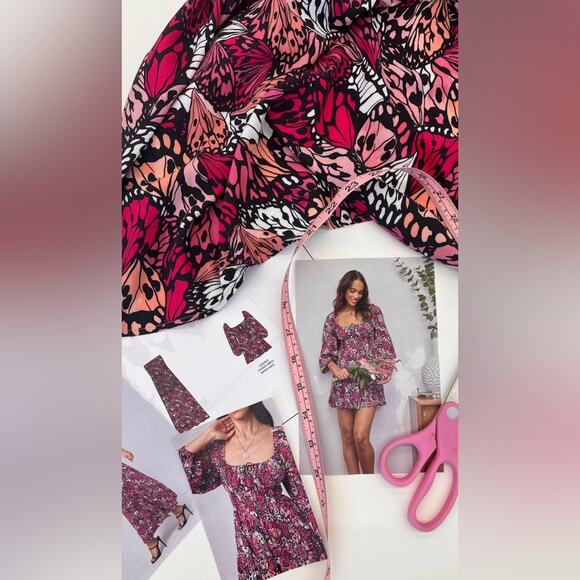 NEW L Space Cassidy Swimsuit Coverup Dress Butterflies Wings N Things Small - Picture 5 of 7